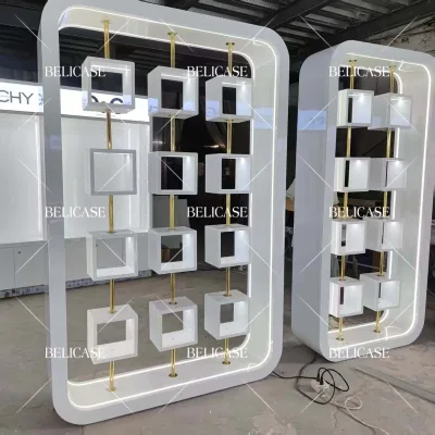 Factory Custom Perfume Showcase with Light Cosmetic Display Cabinet Action Figure Display Case Display Racks for Candles