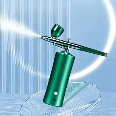 Portable USB Charged air Pump Spray Gun Handheld Facial Mist Beauty Device Ideal for Beauty Salons and Home DIY Liquid Spraying
