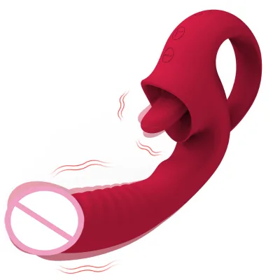 Vibrators Clitoral Stimulator Customizable with 10 Vibration 10 Thrusting Licking Tongue Clitoral Stimulator Sex Toys