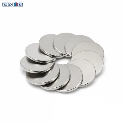 N35 N52 D5x3mm NiCuNi Coated Round NdFeB Permanent Magnets for Industrial Electronics