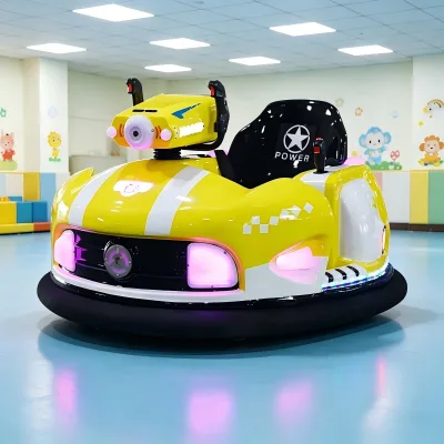 Colorful Light Laser Shooting Bumper Car Battery Powered Dodgem Car For Outdoor Park Business