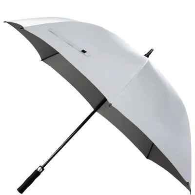 Wholesale 8 Ribs Glass Fiber Golf Umbrella Large Waterproof Sun Rain Straight Umbrella Custom Printing Logo