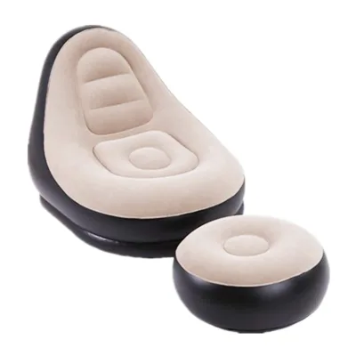 Hot Selling Inflatable Leisure Sofa Bed Foot Stool Cup Seat Lounge Chair