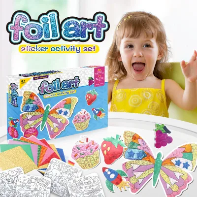 Early Learning Games Handmade Art Kit Magic Stickers Craft Activities Educational Indoor Diy Sticker Toys for Kits