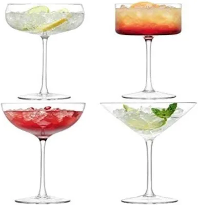 Wholesale Fashion Cocktail Glasses Cup Transparent Margarita Glass High Quality Wine Goblet Cup Cocktail Glass for Drinking