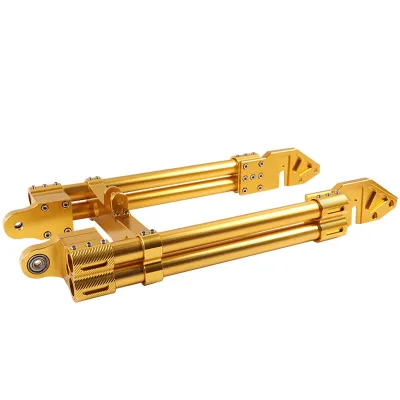 New Electric Vehicle Motor Retrofit/Upgrade Rocker Arm Double Tube CNC Aluminum Alloy Reinforced Adjustable Flat Fork