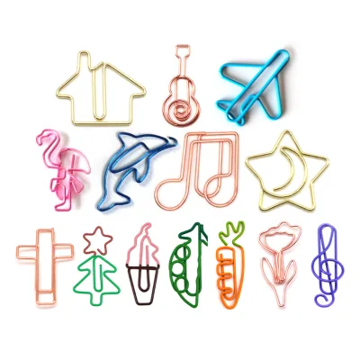 Multicolor Customized Novelty Paper Clips Animal/Musical/Plant Shape Cute Hardware
