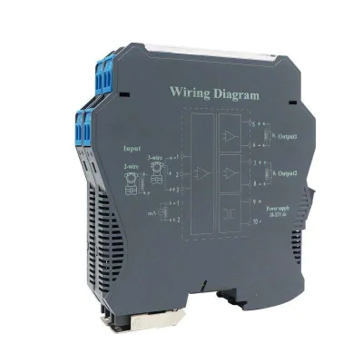 DIN Rail Signal Isolator DQ703HB 1-2 Input 1-2 Output 4-20mA/0-20mA Current Loop Isolator 24V DC