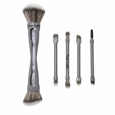 The New Double-ended Makeup Brush with Magnetic Attachment in Ten Sizes Comes in Various Shapes and Is Convenient for Daily Use