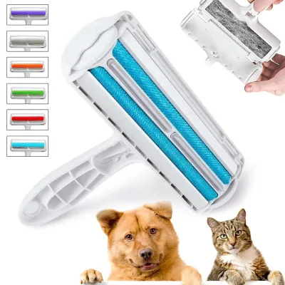 Pet Hair Remover Roller Dog & Cat Fur Remover With Self-cleaning Base Efficient Animal Hair Removal Tool