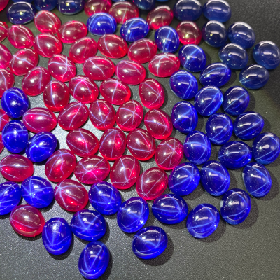 Fancy Jewelry Hot Sell Synthetic Gemstone Cushion Shape Gems  Per Carat Price Rose Stone Lab Grown Ruby
