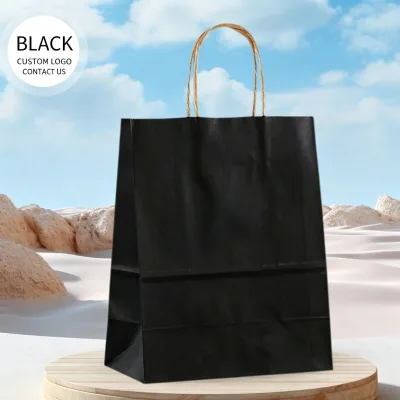 Eco-Friendly Luxury Kraft Paper Shopping Gift Bags From Professional Manufacturers