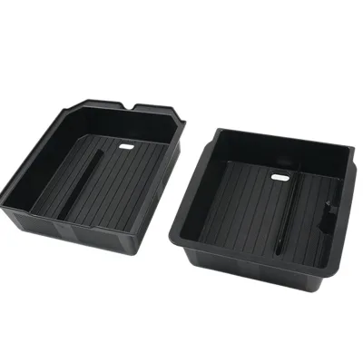 For Tesla Model 3 Highland Center Console Armrest Storage & Sliding Organizer Tray Set