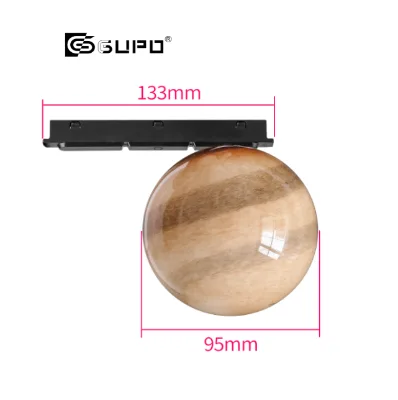 GUPO 24V LED 2.8W Clip-in Track Planet Glass Ball Track Lamp Decorative Light Use for Museum/Coffee Shop/Bar/Restaurant