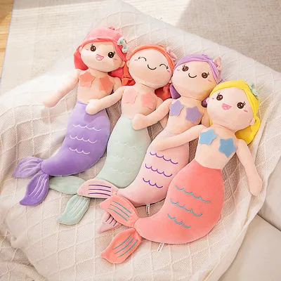 Hot Selling Mermaid Doll Plush Toys Custom Horse Design with PP Cotton custom stuffed plush toys