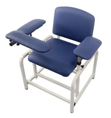Medical Manual Blood Draw Chairs Phlebotomy Lab Vaccinate Chair With Adjustable Armrest