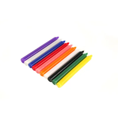 4" Tall X 1/2" Diameter Mini 10 Colors Taper Candle for Casting Chimes, Rituals, Spells
