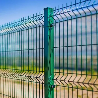 Galvanized PVC Coated 3D Curvy Wire Mesh Fence Modern Design Security Fence Carbon Steel Posts Australia Welded 3D Bending Wire