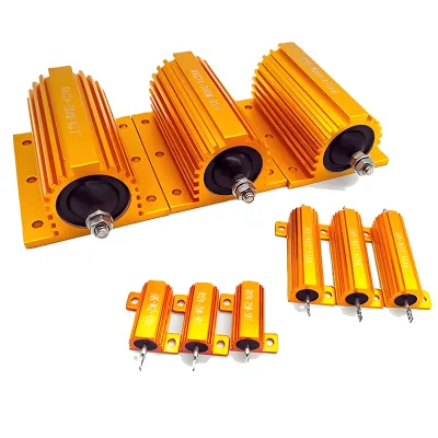RX24 Gold Aluminum Shell Resistance Manufacturer 10W 25W 50W 100W 150W 200W 500W 1000W