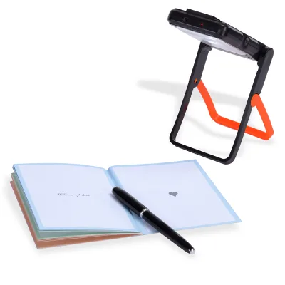 Boxin Solar Customized Mini White Shade Solar Rechargeable Battery Powered LED Desk Reading Light for Living Room