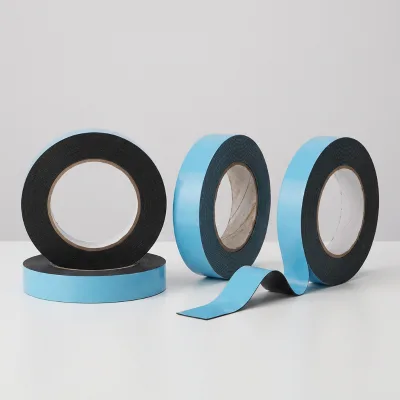 White Black Double Sided PE Foam Tape Self-Adhesive Mounting Foam Tape for Automobile Decor Sign Fixing