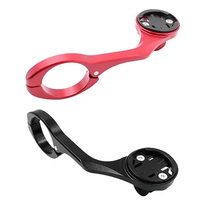 2 Pcs Bicycle Handlebar for Jiaming IGPS Walker Blackbird Computer Camera Bracket Installation GPS Bracket, Black & Red