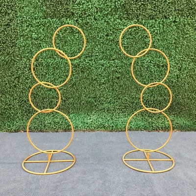 New Metal Circle Flower Stand Wedding Arch Background Decorative Prop for Wedding Cinematography