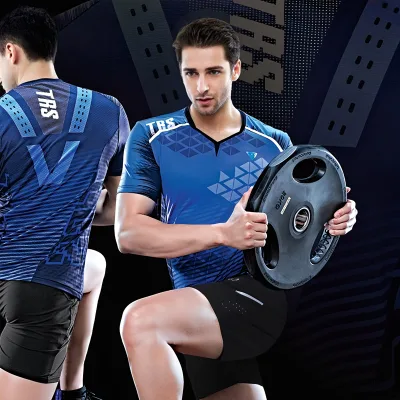 High Quality Men's Football Shirt Tennis Suit Customized Logo Table Tennis Suit Printed Fast lane Competition Team Uniform