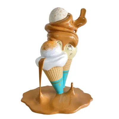 Ice Cream Donut Popsicle Shops  Indoor Outdoor Art Decoration Customized Fiberglass Ice Cream Sculpture
