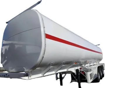 3-Axle Stainless Steel Oil Tank Trailer, Capacity 40,000 Liters