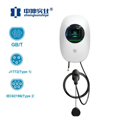 Fast Shipping 5 Meters GB/T Type 2 Type 1Ev 7kw Adjustable Charging 32a Type1 J1772 Wallbox Electric Car Charger Gun