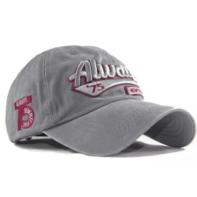 Six colors of cotton washed 3D embroidered baseball caps Style design
