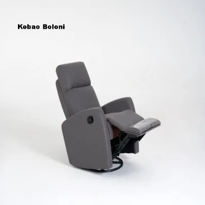 Modern 1-Seater Swivel Recliner Sofa Chair with Massage Feature Comfortable Fabric Upholstery for Living Room Office Hotel Villa