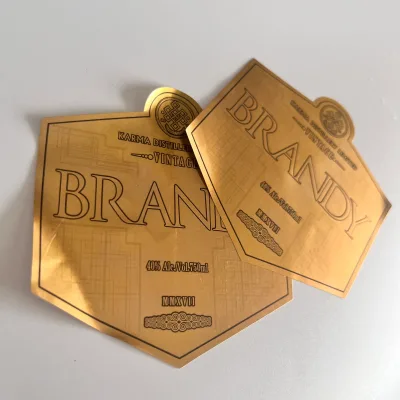 Custom Design Matte Aluminum Foil Label for Glass Jar