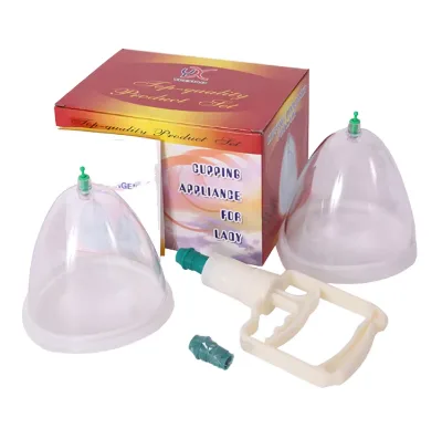 Breast Buttocks Enhancement Transparent CE Certified Pain Relief Pump Lifting Vacuum Suction Cupping Therapy Device Medicine