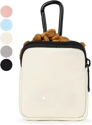 Waterproof Dog Food Bag with Nylon Built-in Poop Bag Dispenser Large Capacity Outdoor Use Pet Food Bag