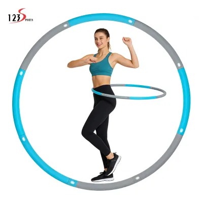 High-end Wavy Foam Workout Weighted Detachable Hula Ring Detachable Weighted Hula Ring for Fitness Body Exercise Use