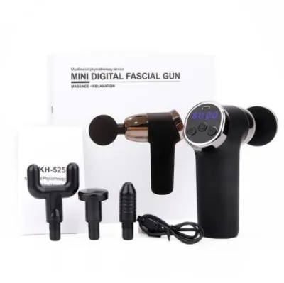 Massage Gun with Lcd Screen Deep Tissue Percussion Muscle Massager for Pain Relief 20 Speeds Touch Fascia Gun