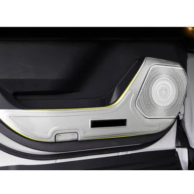 For 2022 highlander Xu70 Car Door Board Anti-kick Panel Cover Sound Speaker Trim Protector Interior Accessories Auto Parts Kit