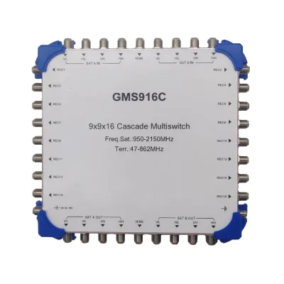 Hot Selling Product Freq.Sat.950-2150 MHz Terr 47-862 MHz 9x9x16 Satellite Cascade Multiswitch
