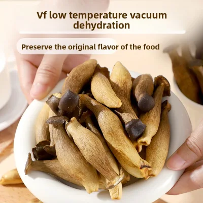 Lyophyllum Decastes Mushroom Crisps Salt-and-Pepper Dried Fruit Vegetable Ready-to-Eat Baked Private Label Healthy Snacks