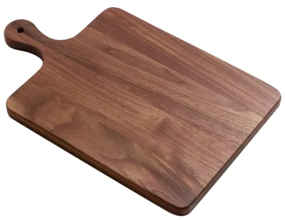 Customizable Logo Square Wooden Cutting Board for Bread Pizza Cheese Walnut-Kitchenware Usage