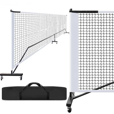 Latst Design Pickleball Net Pro Court Pickleball Net - 26ft Regulation Pickleball Nets With Lockable Universal Wheels