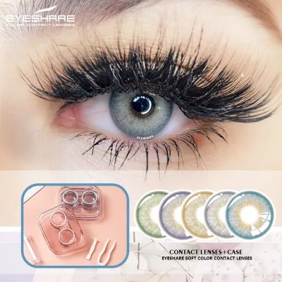Eyeshare Custom Plastic 4 Colored Contact Lens Case Contact Lens Remover Mini Wearing Stick Care Box Eyewear Accessories