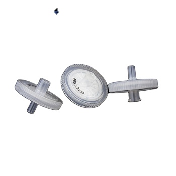 25mm Regenerated Cellulose Syringe Filter 0.45um with Outer Ring and Printing.