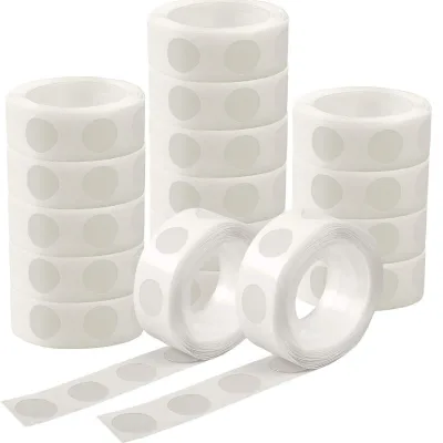 Adhesive Stick Dots Two-Sided Mounting Putty Stick Tack for Wall Hanging Crafts Balloons Festival Party Clean Removable(100)