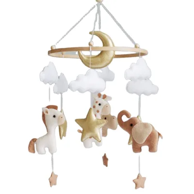Hot Selling Felt Baby Mobile Wooden Baby Crib Mobile Nursery Mobile for Boys Girls Kids Room Decor