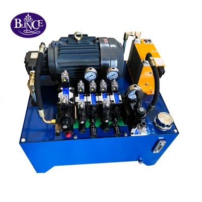 Blince Injection Molding Machine Electric Hydraulic Pump Vertical Station 0.5HP-15HP Hydraulic Power Pack Unit Control System