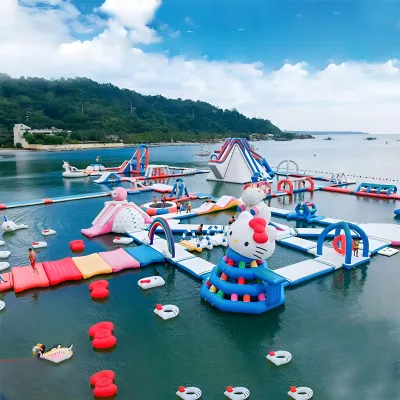 Customized Outdoor Inflatable Floating Water Park Aqua Park Pool Water Play Equipment