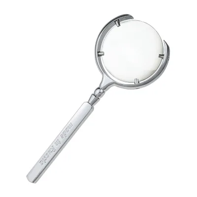 10X Russian-style handheld magnifying glass with crescent-shaped lens Suitable for reading, seniors, and jewelry inspection